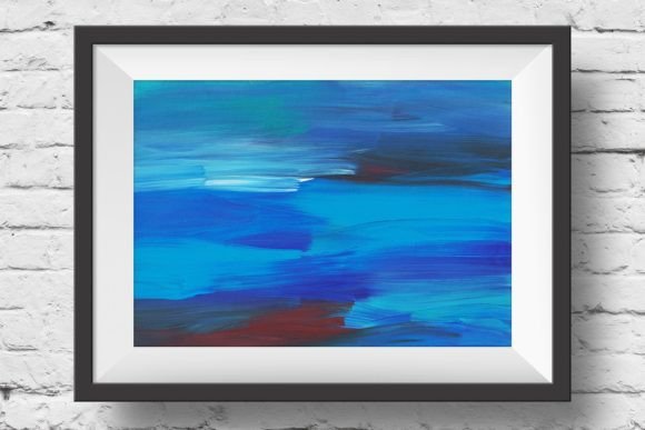 Download Blue Abstract Printable Wall Art - Blue Collection