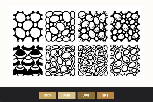 Download Organic Black and White Pebble Pattern - Pattern Collection