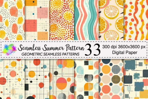 Download Summer Seamless Pattern Bundle - Pattern Collection