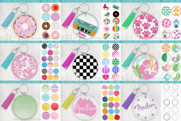 Download Bundle 96 Files Round Keychain Patterns - Pattern Collection