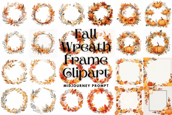 Download Prompt for Fall Wreath Frame Clipart - Premium Resources