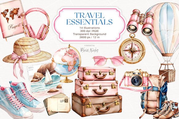 Download Travel, Vacation and Wanderlust Elements - Element Collection