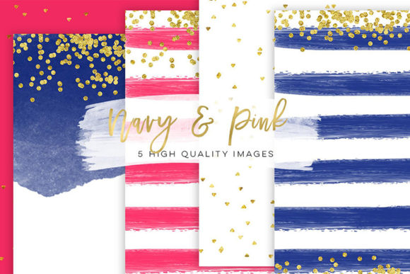 Download Pink and Navy Blue, Blog Paper Clip Art - Blue Collection