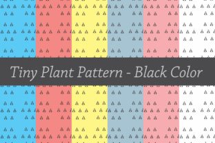 Download Tiny Plant Pattern Black - Pattern Collection