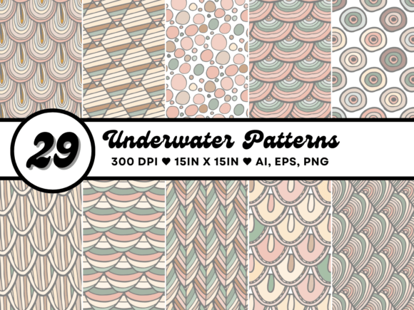 Download Underwater Seamless Patterns - Pattern Collection