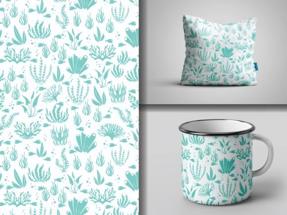 Download Seamless  Hand Drawn  Sea Plant  Pattern - Pattern Collection