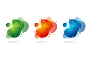 Download Liquid Gradient Red Green Blue Element - Blue Collection
