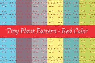 Download Tiny Plant Pattern - Red - Pattern Collection