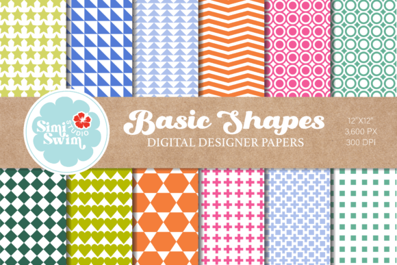 Download Basic Geometric Shapes Spring Patterns - Pattern Collection