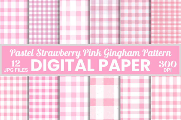 Download Pastel Strawberry Pink Gingham Pattern - Pattern Collection