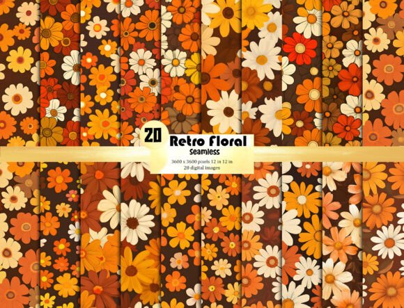 Download Retro Floral Background Pattern Texture - Pattern Collection