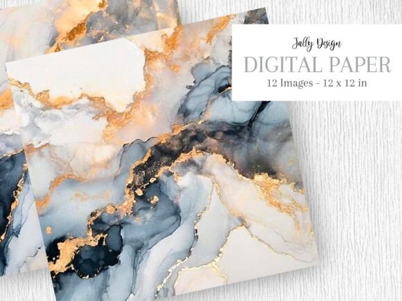 Download Elegant Navy Blue Alcohol Ink Background - Blue Collection