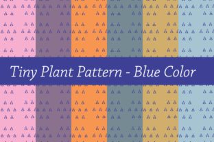 Download Tiny Plant Pattern Blue - Pattern Collection